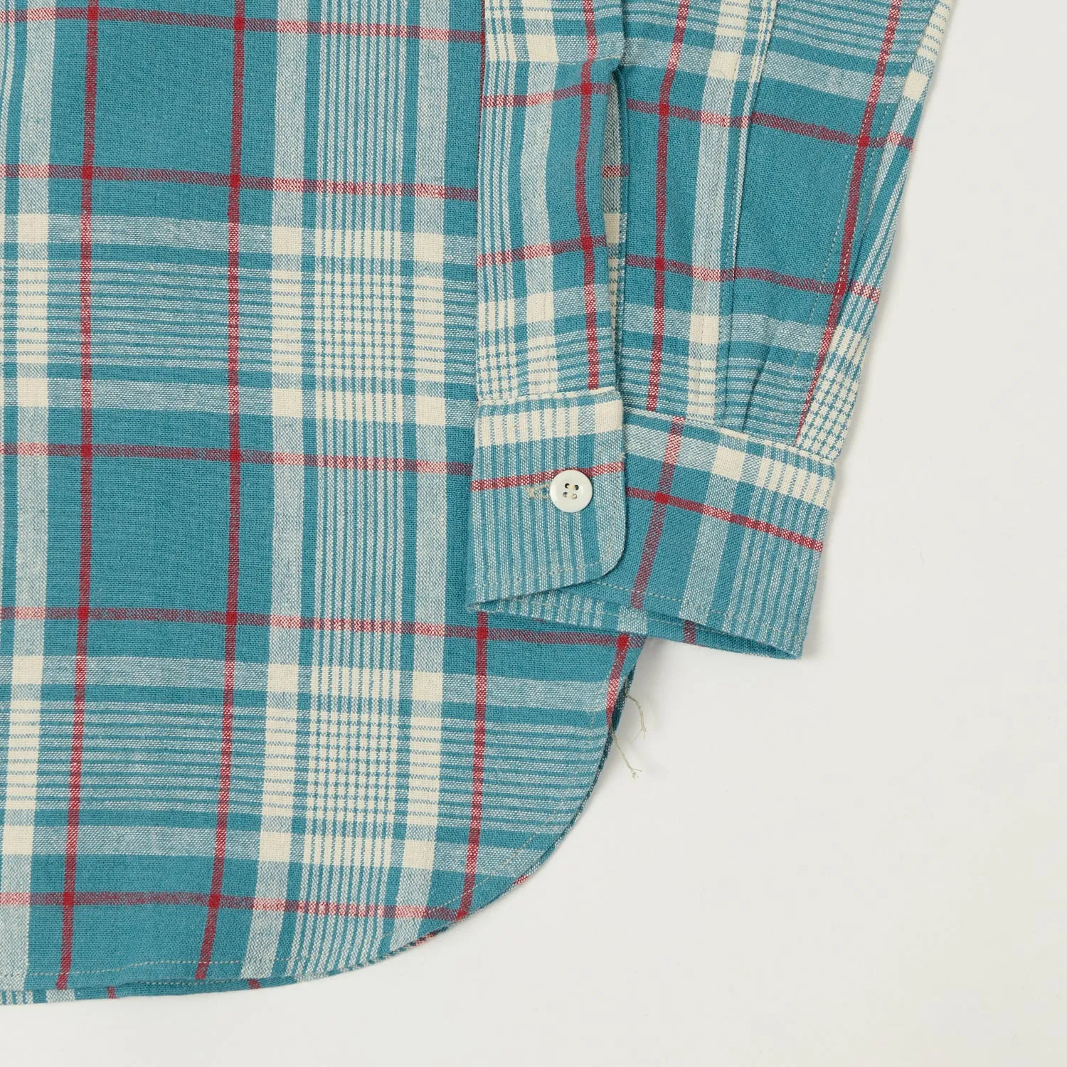 Warehouse & Co 3055 Duck Digger Plaid Work Shirt - Sax sold by Son of a Stag product image thumbnail 3