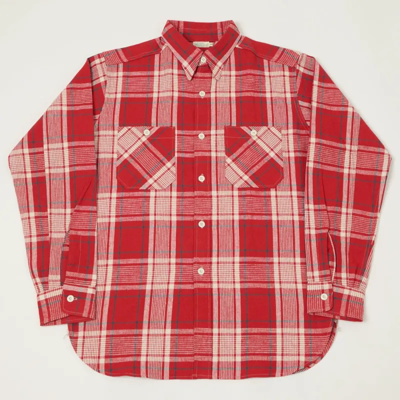 Warehouse & Co 3055 Duck Digger Plaid Work Shirt - Red sold by Son of a Stag