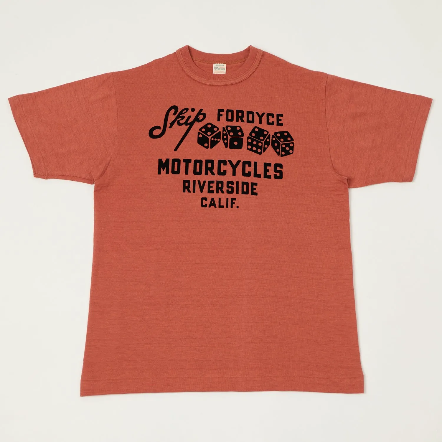 Warehouse & Co 4601 'Skip' Tee - Salmon sold by Son of a Stag