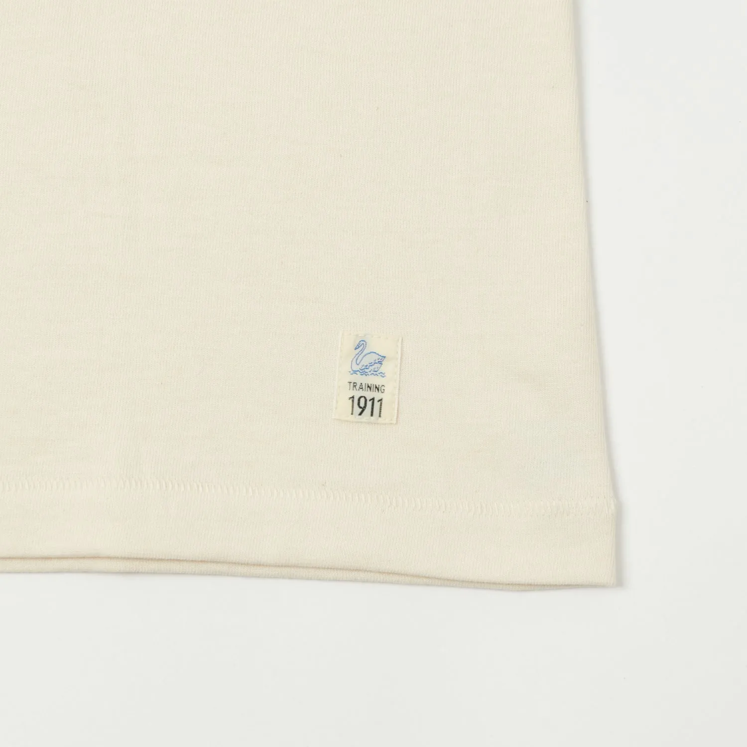 Merz b. Schwanen TR215B Classic Ringer T-Shirt - Nature/Ink Blue sold by Son of a Stag product image thumbnail 3