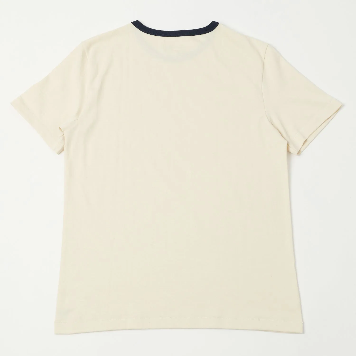 Merz b. Schwanen TR215B Classic Ringer T-Shirt - Nature/Ink Blue sold by Son of a Stag product image thumbnail 5