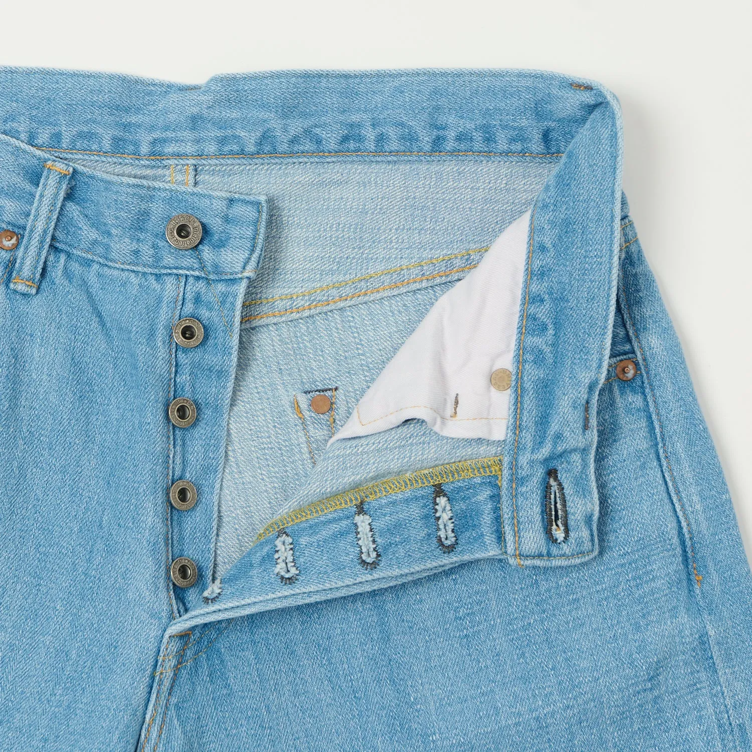 ONI Denim 222-Kiraku Extra Wide Straight Jean - Bleach Wash sold by Son of a Stag product image thumbnail 5