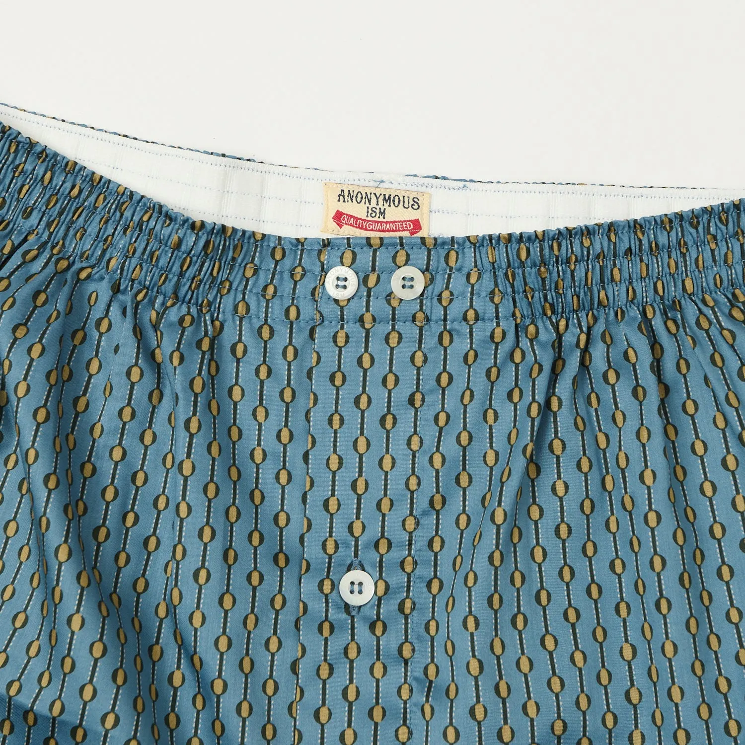 Anonymous Ism Fine Satin Dots Boxer - Blue sold by Son of a Stag product image thumbnail 2