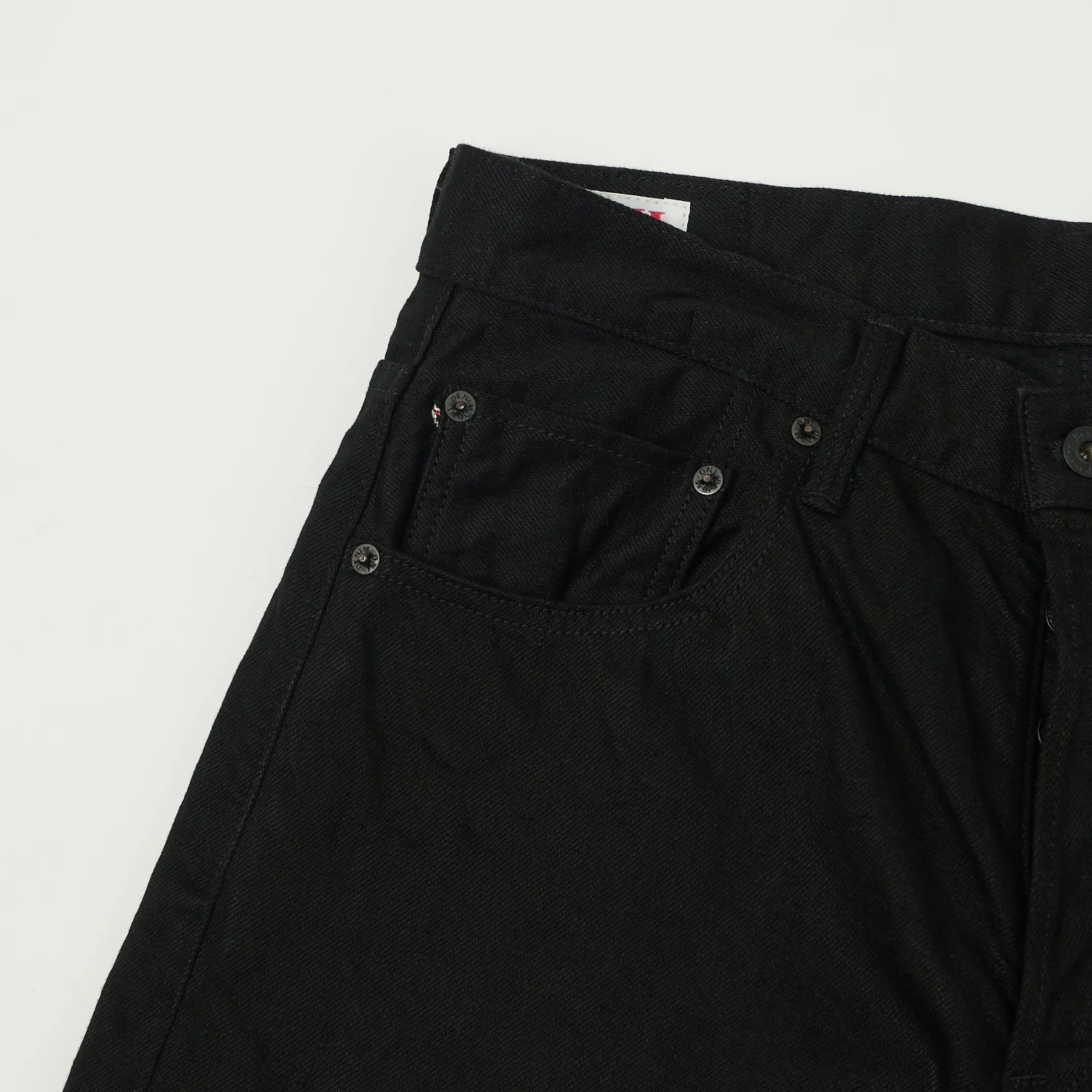 ONI Denim 222-13BK 13oz Extra Wide Straight Jean - Black One Wash sold by Son of a Stag product image thumbnail 4