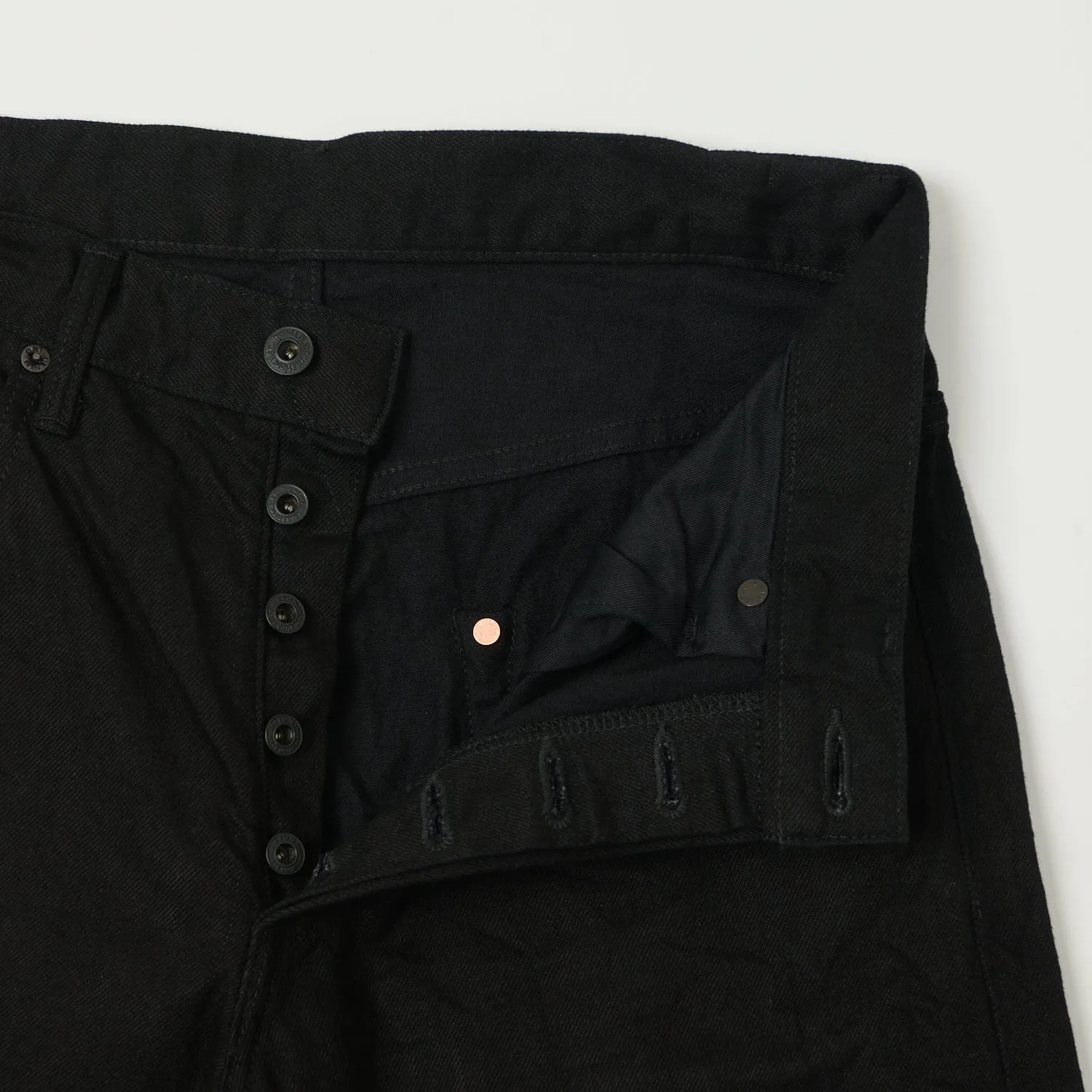 ONI Denim 222-13BK 13oz Extra Wide Straight Jean - Black One Wash sold by Son of a Stag product image thumbnail 5