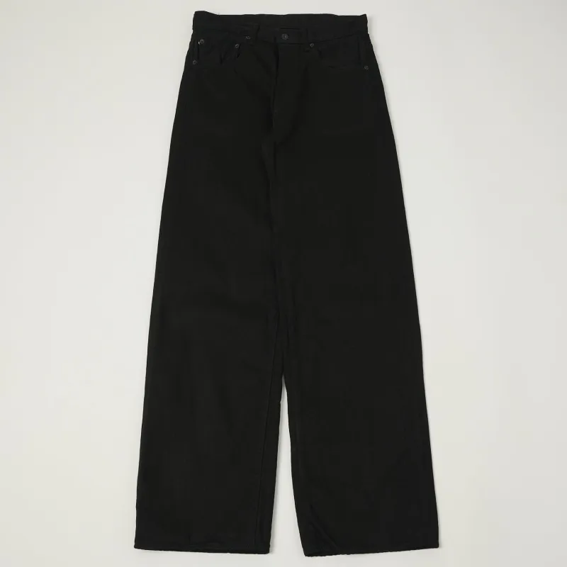ONI Denim 222-13BK 13oz Extra Wide Straight Jean - Black One Wash made by Oni