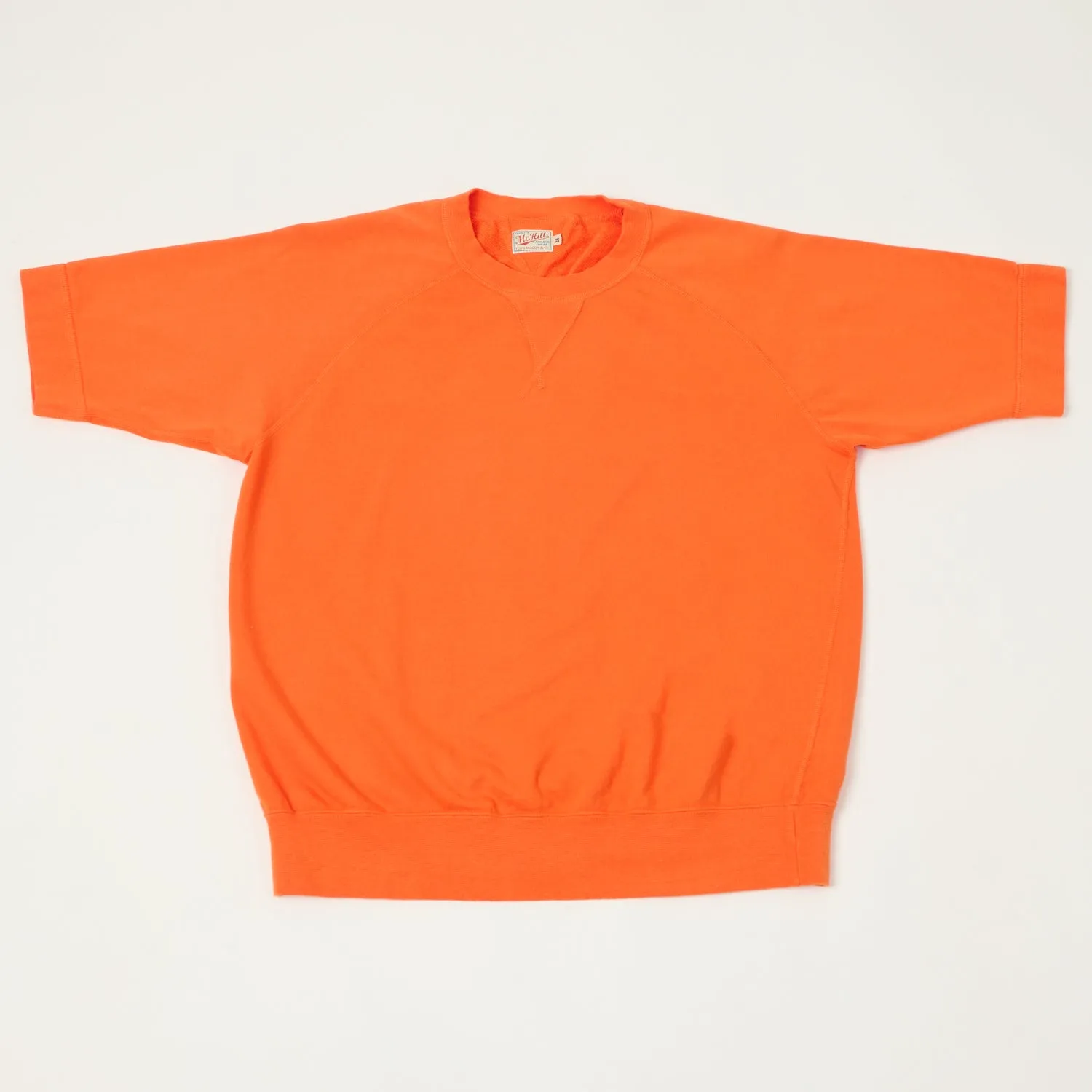 TOYS McCOY Short Sleeve Military Sweatshirt - Orange sold by Son of a Stag