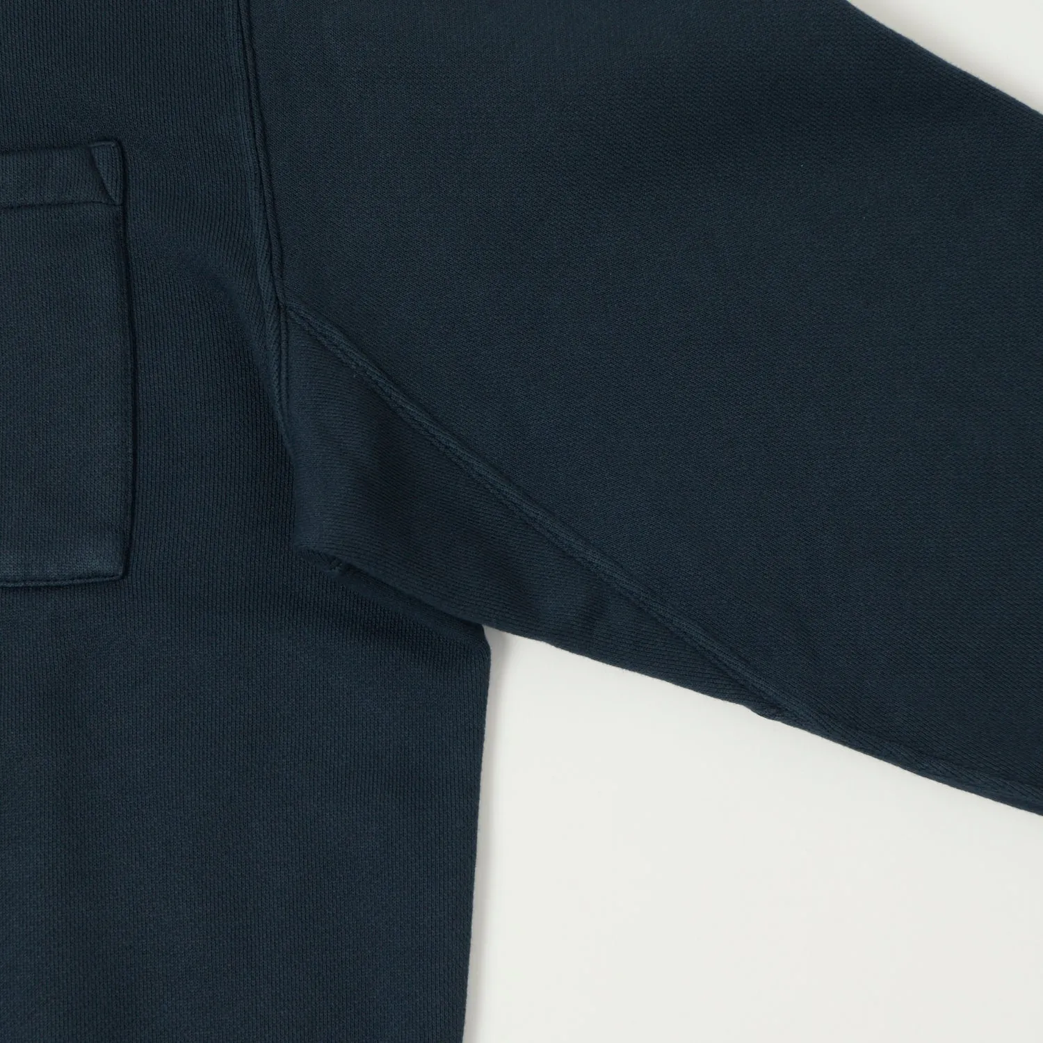 Merz b. Schwanen 'Good Basics' Quarter Zip Sweatshirt - Denim Blue sold by Son of a Stag product image thumbnail 5