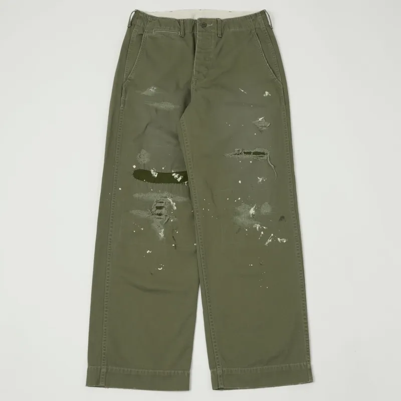 FULLCOUNT 1201 U.S Army Chino 41 Khaki 'Freedom Fighter' - Sage Green made by Full Count