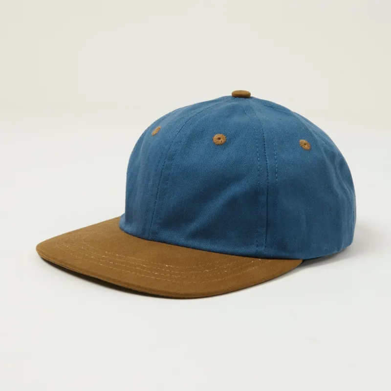 Dehen 1920 Waxed Cotton Baseball Cap - Mock Blue/Nicotine sold by Son of a Stag