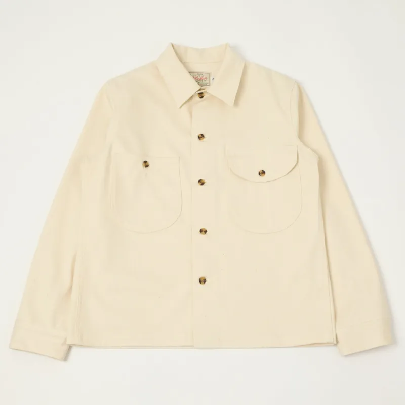 Dehen 1920 Selvedge Denim Over Shirt - Natural sold by Son of a Stag