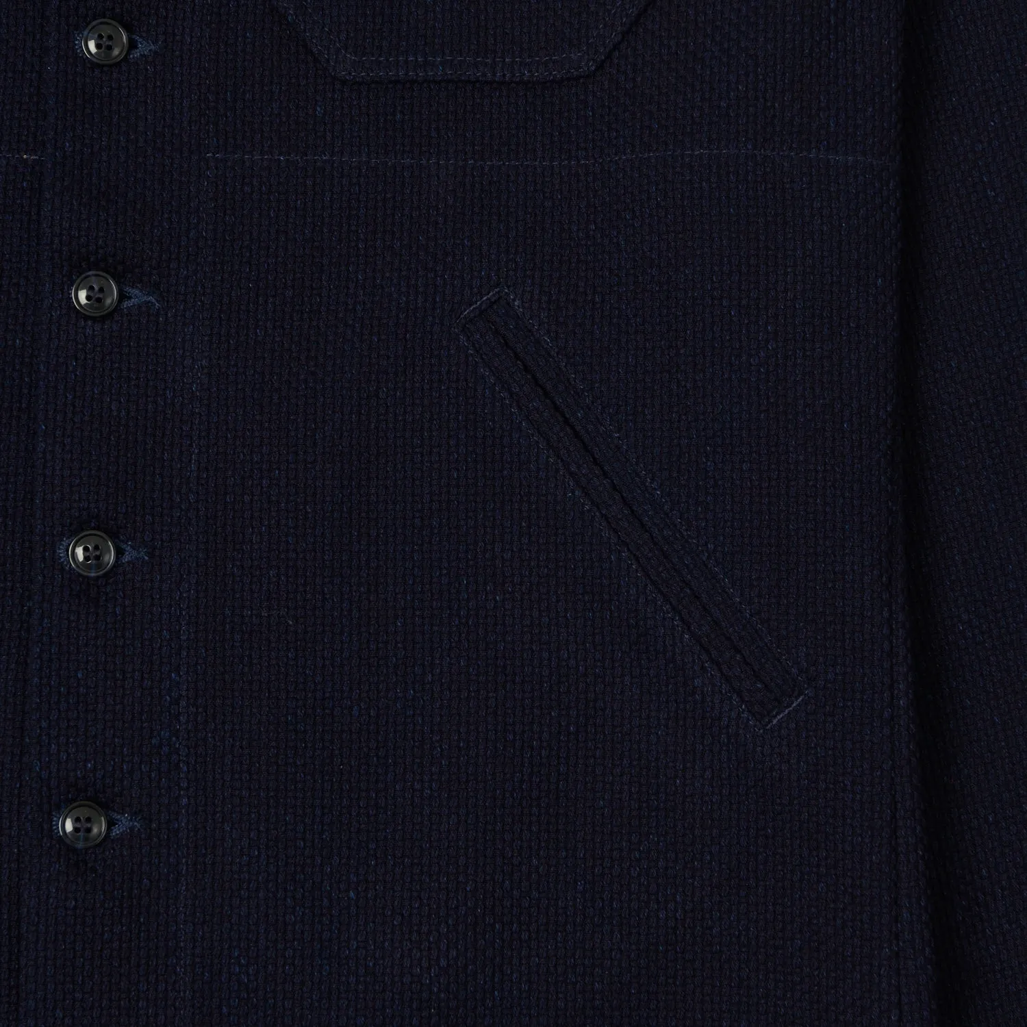 Dehen 1920 Crissman Sashiko Over Shirt - Indigo sold by Son of a Stag product image thumbnail 4