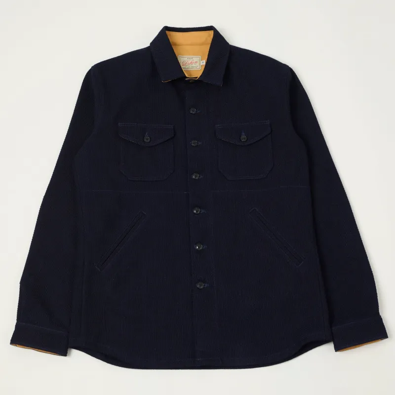 Dehen 1920 Crissman Sashiko Over Shirt - Indigo sold by Son of a Stag