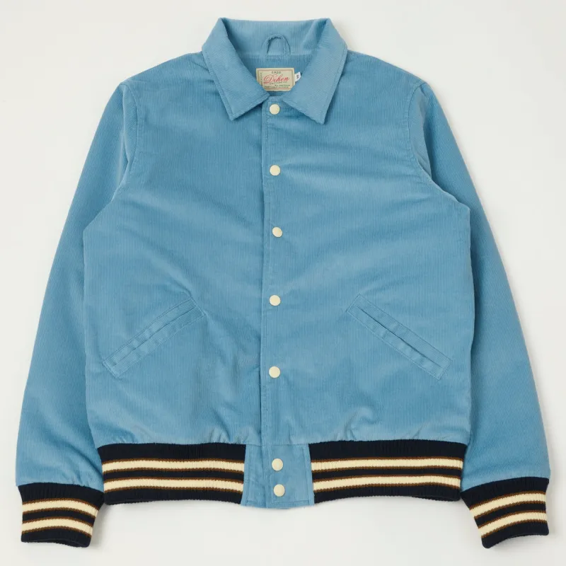 Dehen 1920 Corduroy Team Jacket - Dusty Blue made by Dehen 1920