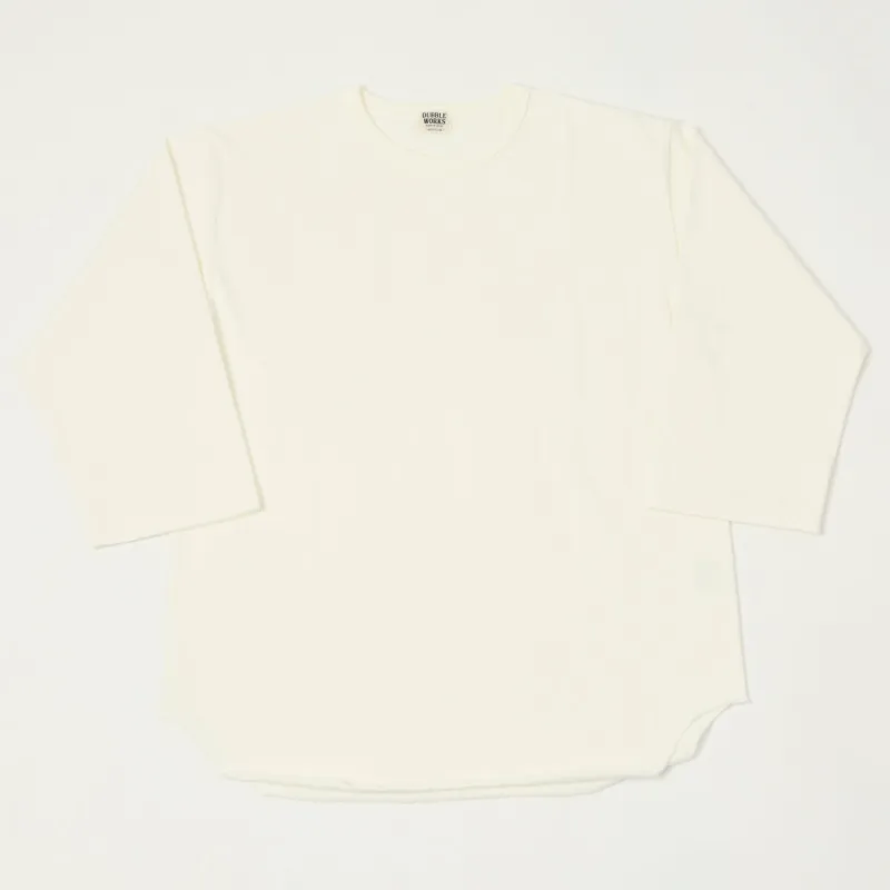 Dubbleworks Heavy Fabric Baseball Tee - Off White sold by Son of a Stag
