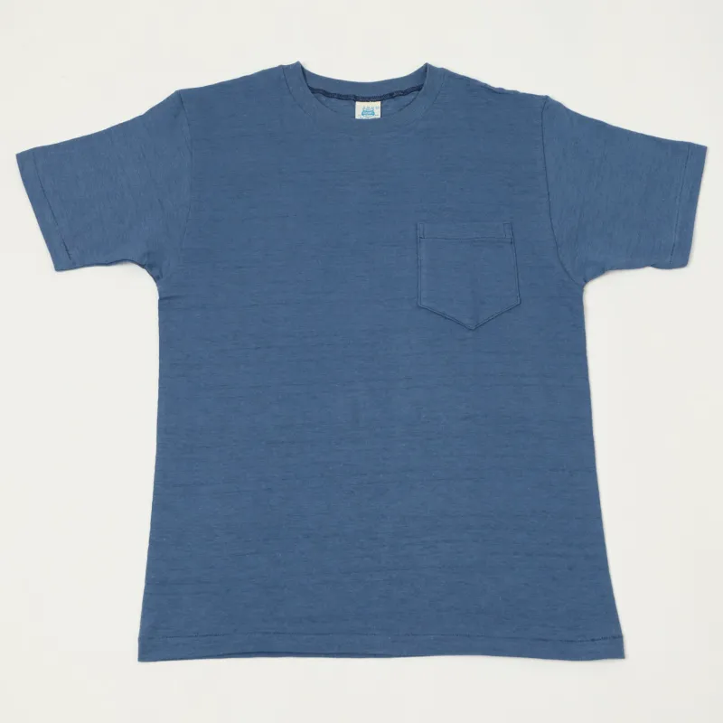 John Gluckow Lot. JG-CS07 'Keeper' Pocket T-Shirt - Blue sold by Son of a Stag