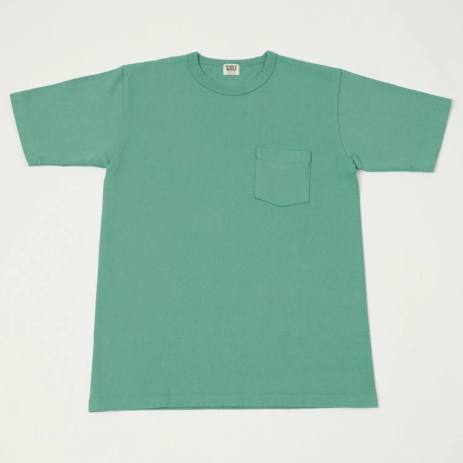 Dubbleworks Heavy Fabric Pocket Tee - Emerald sold by Son of a Stag