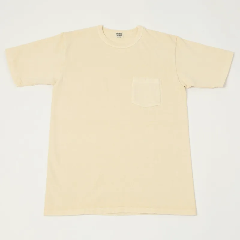 Dubbleworks Heavy Fabric Pigment Pocket Dye Tee - Cream sold by Son of a Stag