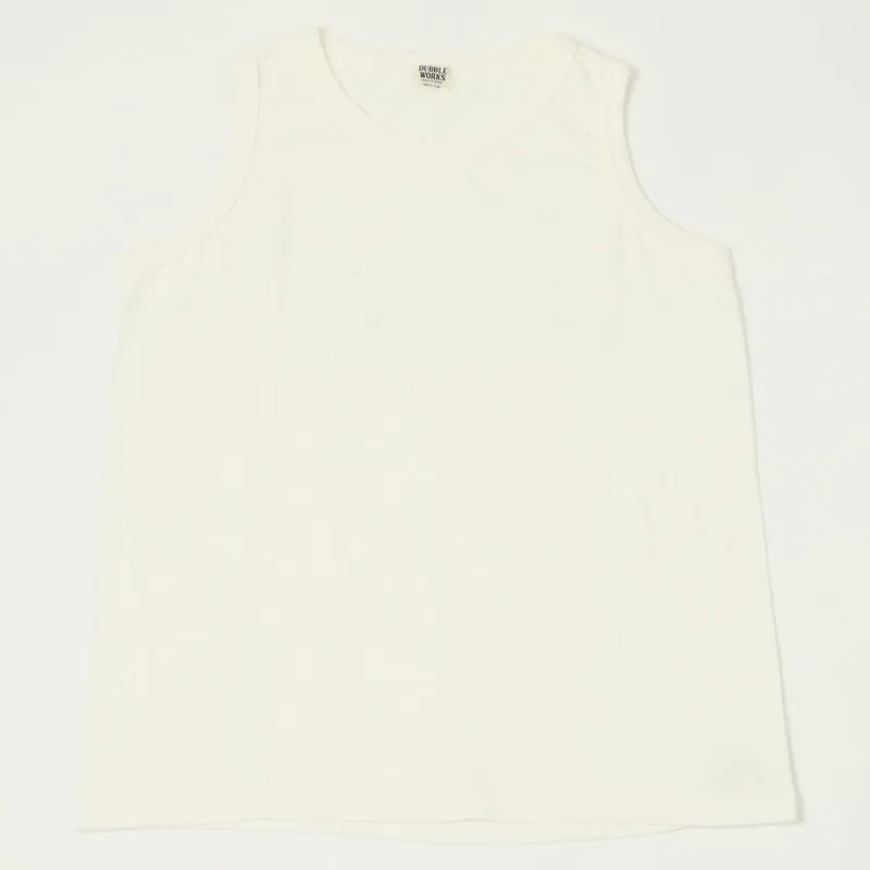 Dubbleworks Basic Tank Top - Off White sold by Son of a Stag