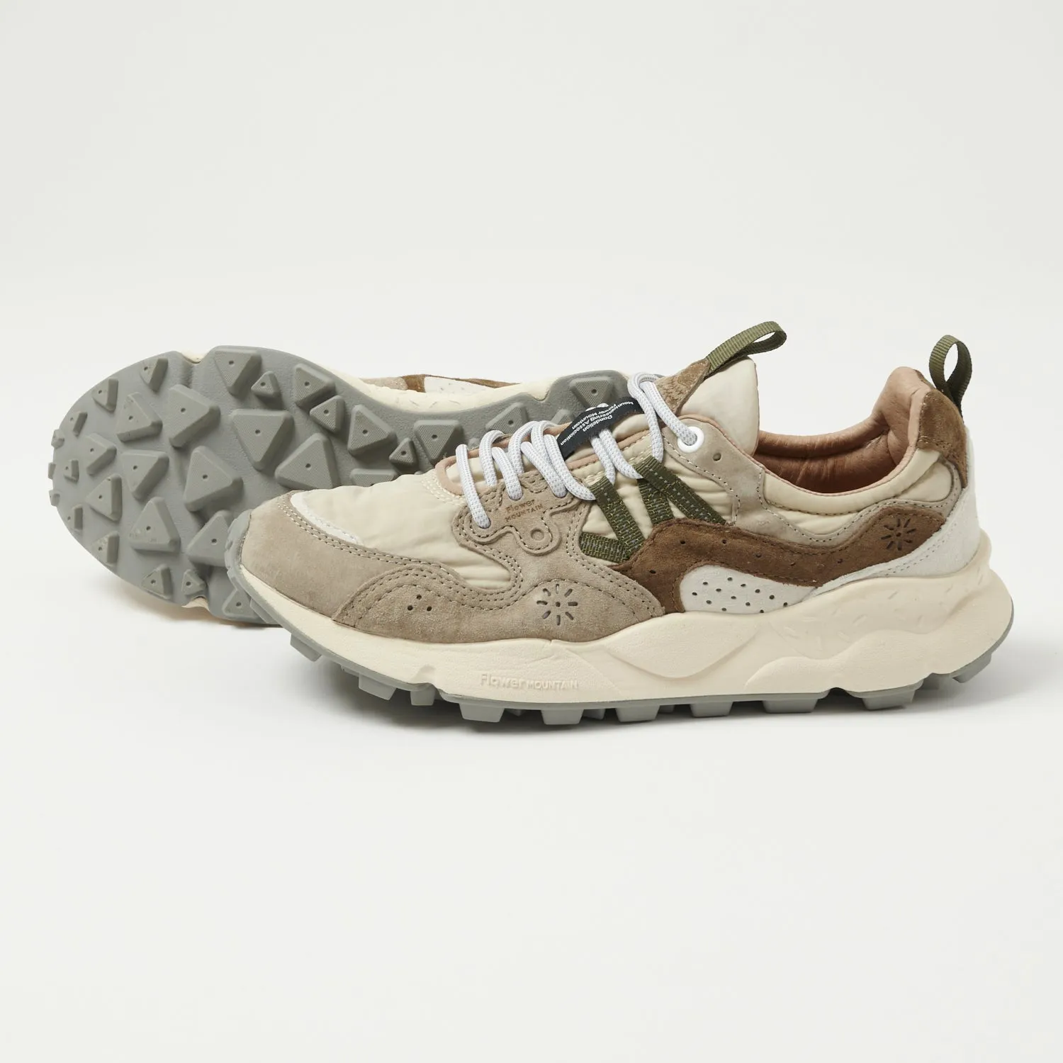 Flower Mountain Yamano 3 Man Suede/Nylon Sneaker - Off White/Beige sold by Son of a Stag product image thumbnail 2