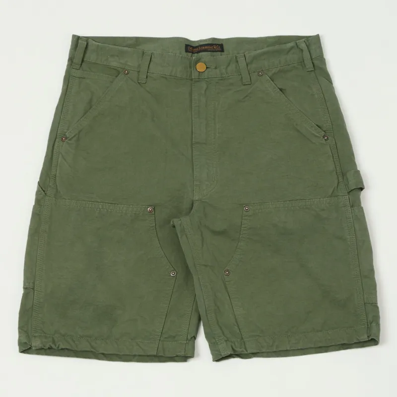 FULLCOUNT 1909 Double Knee Shorts - Olive Drab made by Son of a Stag