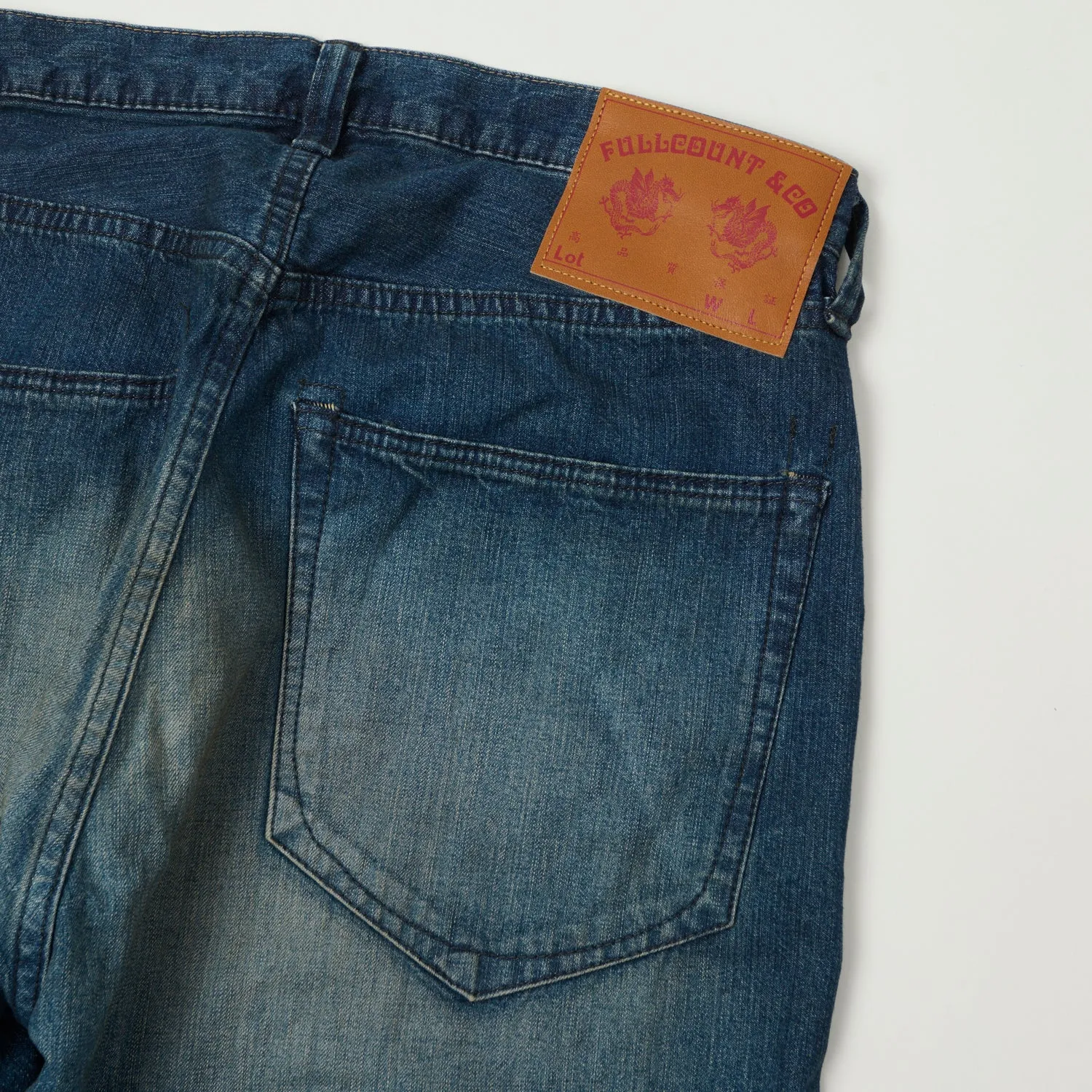 FULLCOUNT 1121 'Duke II' A.M.Co. Denim Wide Straight Jean - Heavy Wash sold by Son of a Stag product image thumbnail 2