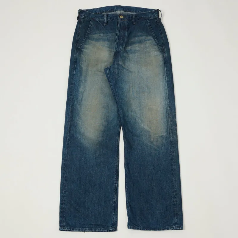 FULLCOUNT 1121 'Duke II' A.M.Co. Denim Wide Straight Jean - Heavy Wash sold by Son of a Stag