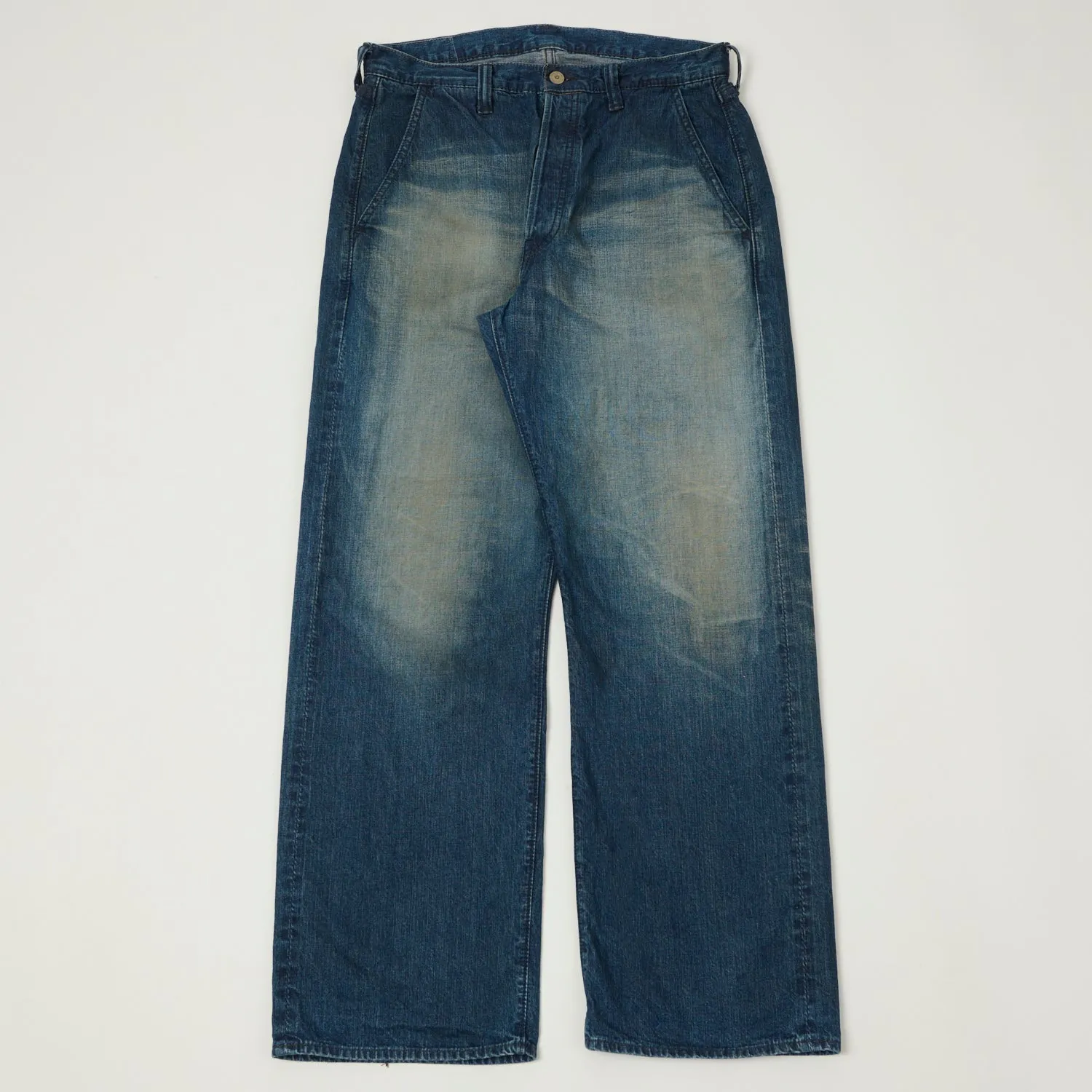 FULLCOUNT 1121 'Duke II' A.M.Co. Denim Wide Straight Jean - Heavy Wash sold by Son of a Stag