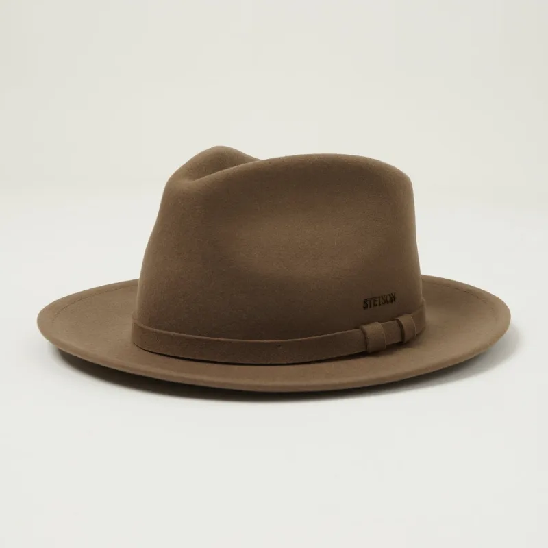 Stetson Soft Felt Fedora - Brown sold by Son of a Stag