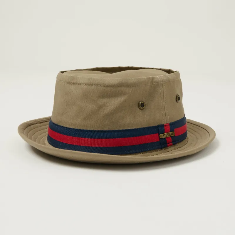 Stetson Classic Band Pork Pie Hat - Beige sold by Son of a Stag