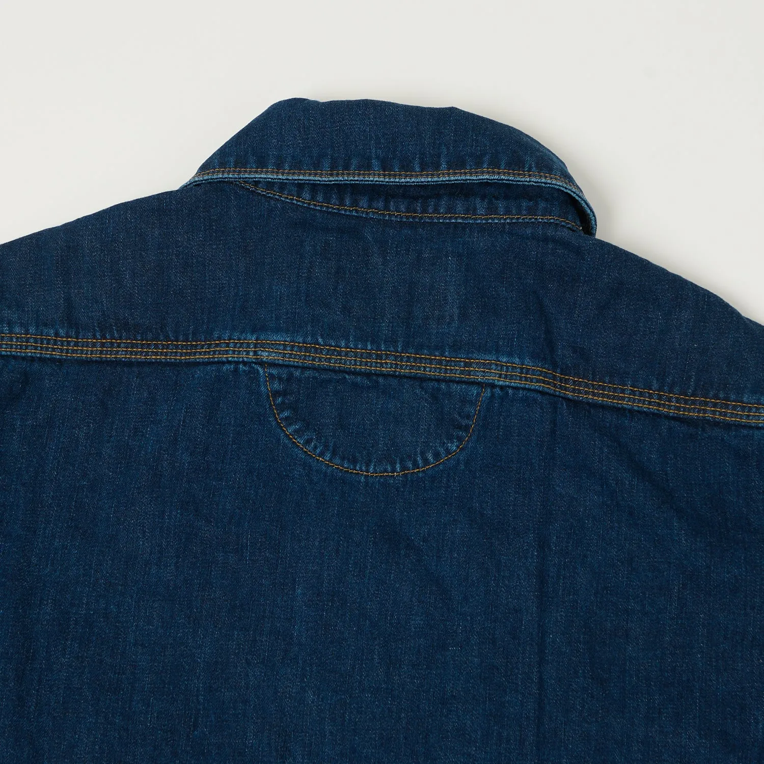 Freenote Cloth 'Lambert' 8oz Denim Work Shirt - Stone Washed sold by Son of a Stag product image thumbnail 5