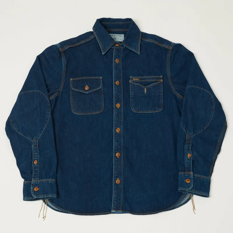 Freenote Cloth 'Lambert' 8oz Denim Work Shirt - Stone Washed sold by Son of a Stag