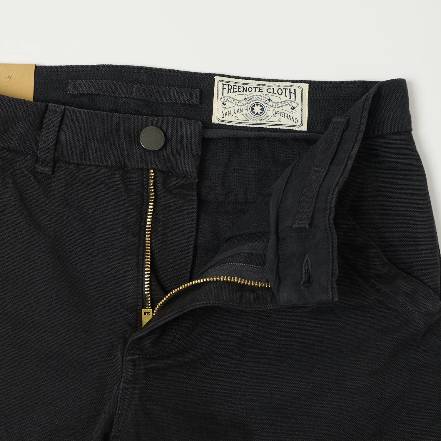 Freenote Cloth Heavyweight 14oz Slub Workers Chino - Black sold by Son of a Stag product image thumbnail 5