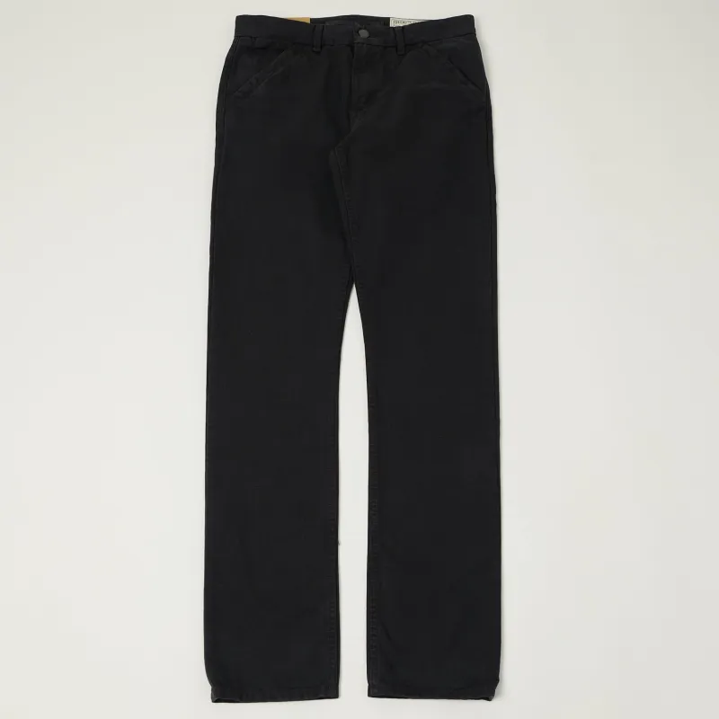 Freenote Cloth Heavyweight 14oz Slub Workers Chino - Black sold by Son of a Stag