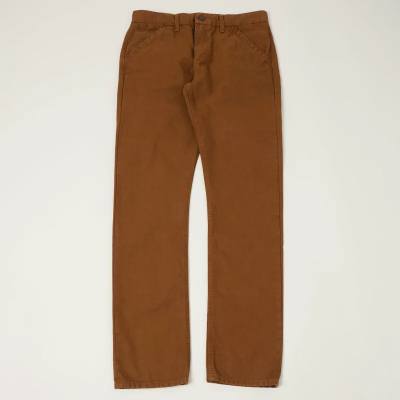 Freenote Cloth Heavyweight 14oz Slub Workers Chino - Rust sold by Son of a Stag