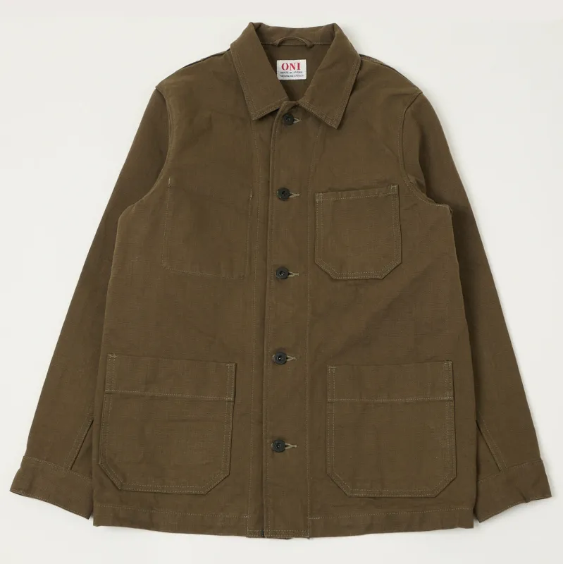 ONI Denim 03100-HOX Work Jacket - Olive sold by Son of a Stag