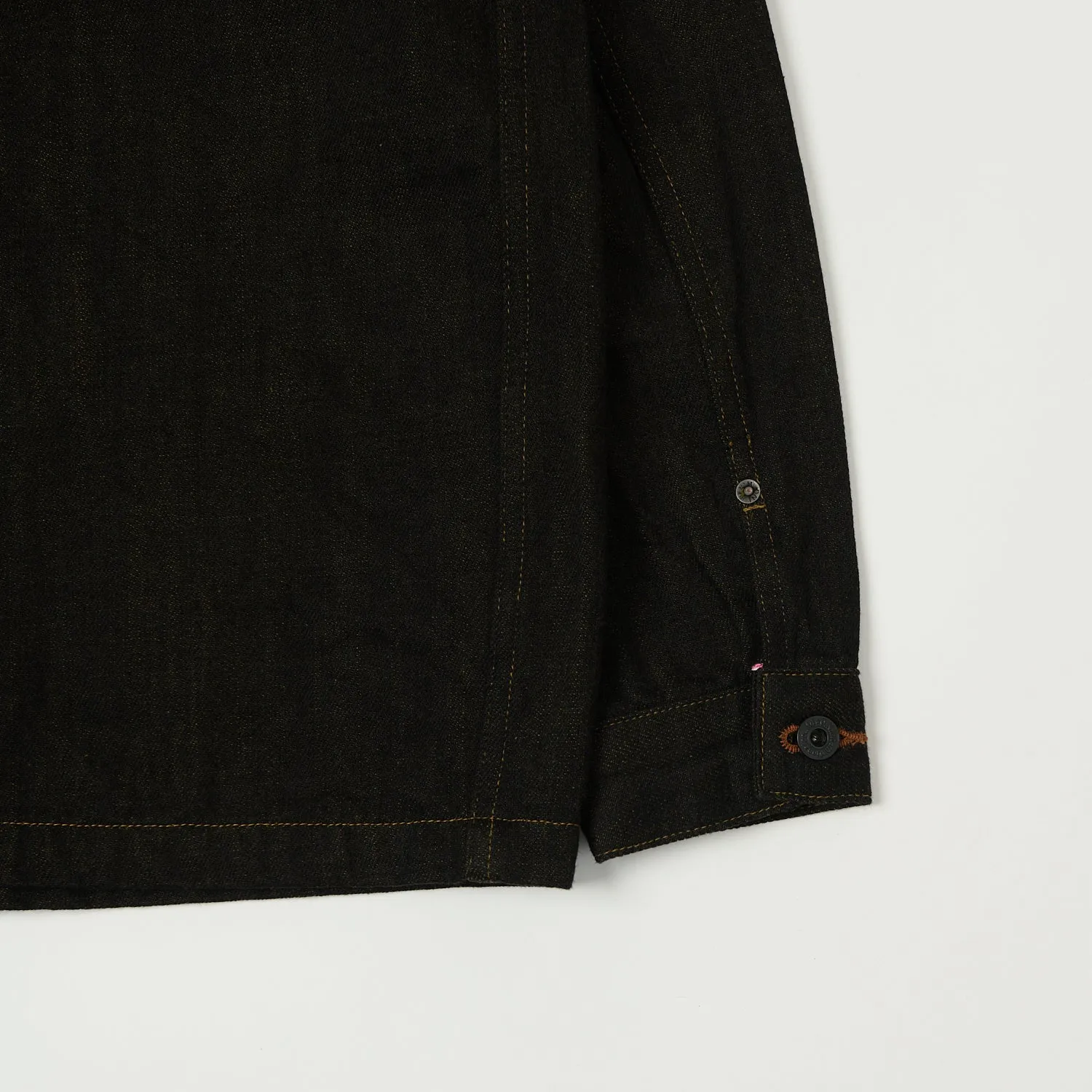 ONI Denim 03100-BKOL 12.5oz Black x Olive Work Jacket - One Wash sold by Son of a Stag product image thumbnail 5