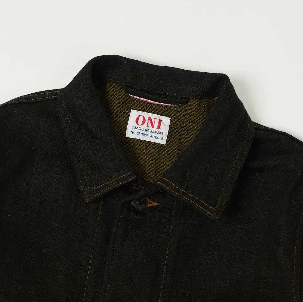 ONI Denim 03100-BKOL 12.5oz Black x Olive Work Jacket - One Wash sold by Son of a Stag product image thumbnail 2