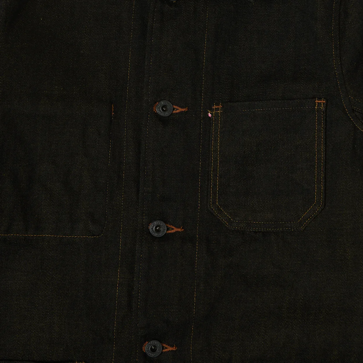 ONI Denim 03100-BKOL 12.5oz Black x Olive Work Jacket - One Wash sold by Son of a Stag product image thumbnail 3
