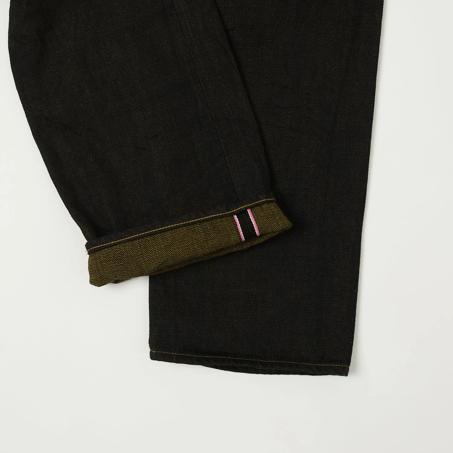 ONI Denim 246-BKOL 12.5oz Black x Olive Relaxed Tapered Jean - One Wash sold by Son of a Stag product image thumbnail 5