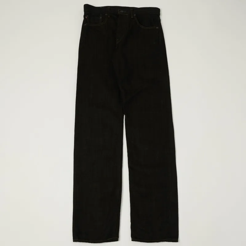 ONI Denim 246-BKOL 12.5oz Black x Olive Relaxed Tapered Jean - One Wash sold by Son of a Stag