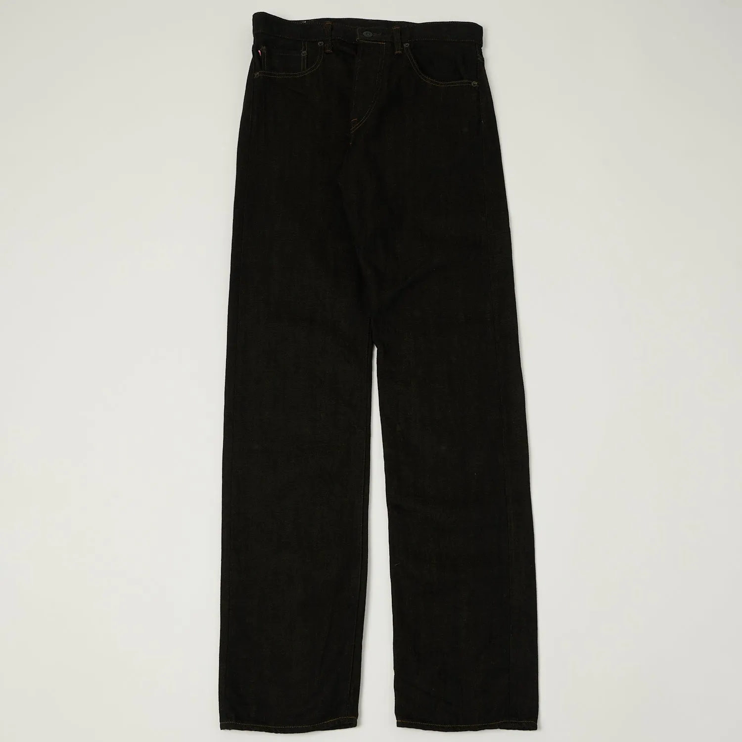 ONI Denim 246-BKOL 12.5oz Black x Olive Relaxed Tapered Jean - One Wash sold by Son of a Stag