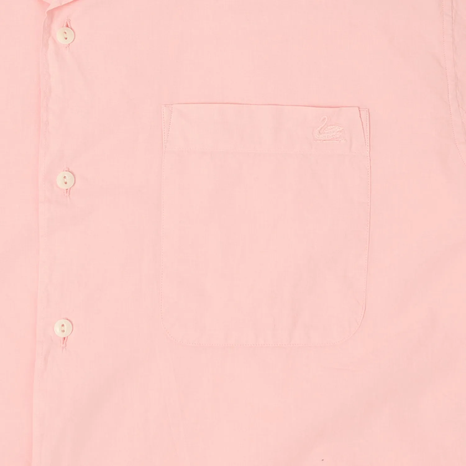 Merz b. Schwanen 'Good Basics' Poplin Short Sleeve Shirt - Faded Peach sold by Son of a Stag product image thumbnail 4