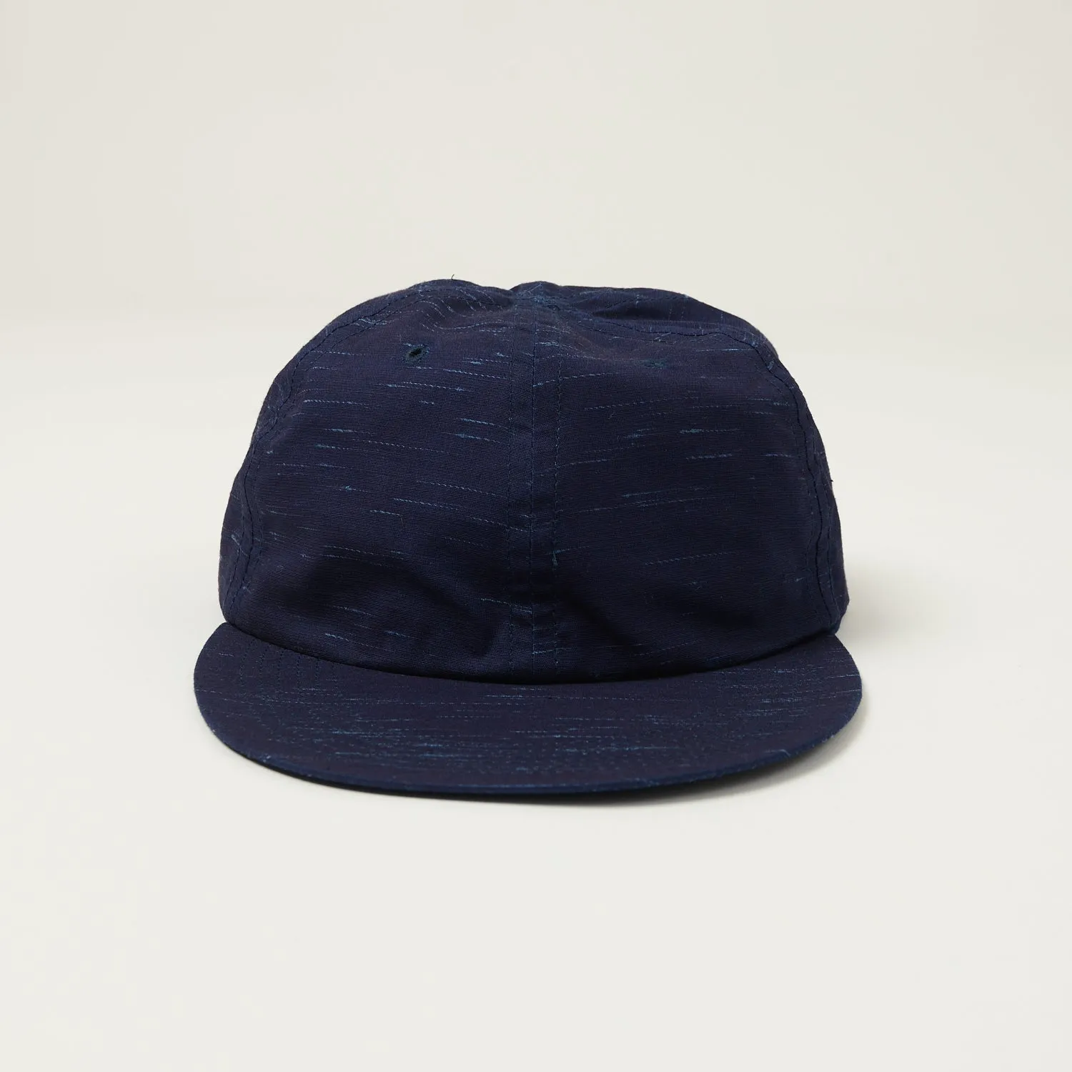 Sublime Long Brim 6 Panel Cap - Indigo Sazanami sold by Son of a Stag product image thumbnail 2
