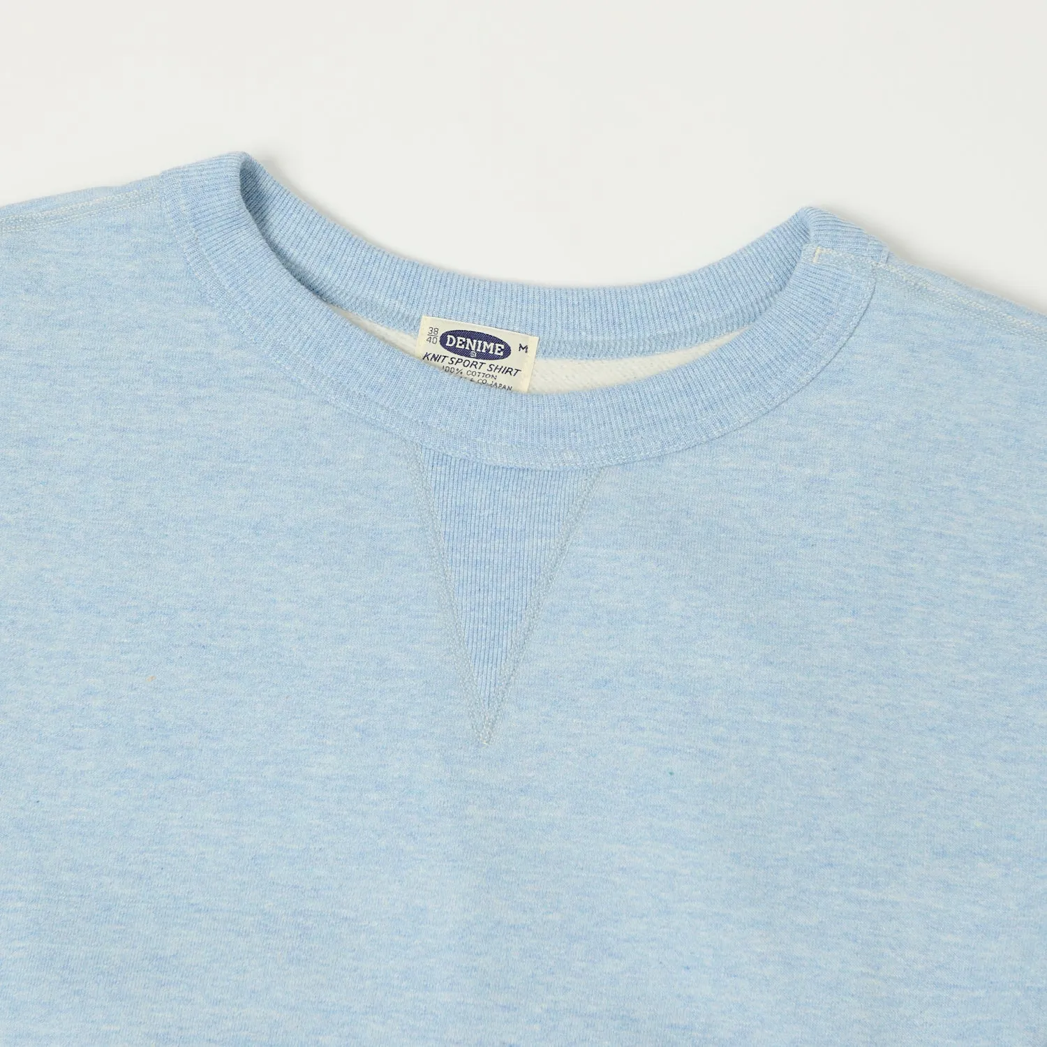 Denime Lot. 268 '88/12' 4 Needle Crew Neck Sweatshirt - Heather Blue sold by Son of a Stag product image thumbnail 2