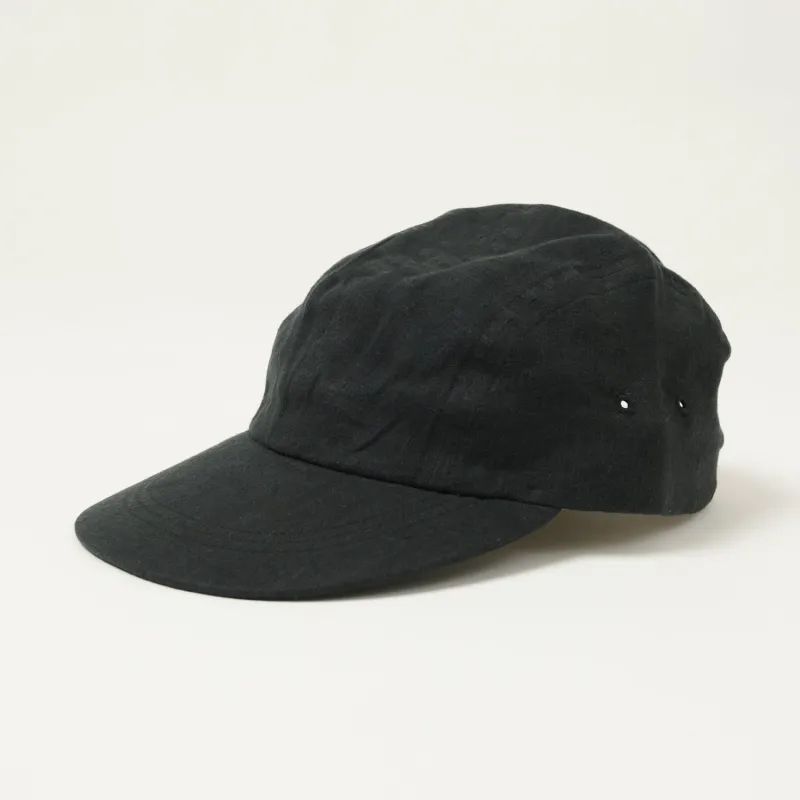 Anonymous Ism French Linen Kyoto Cap - Black sold by Son of a Stag
