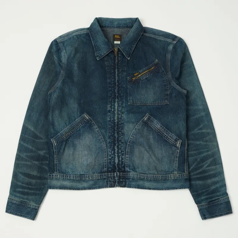 RRL 'Leyton' Denim Jacket - Indigo sold by Son of a Stag