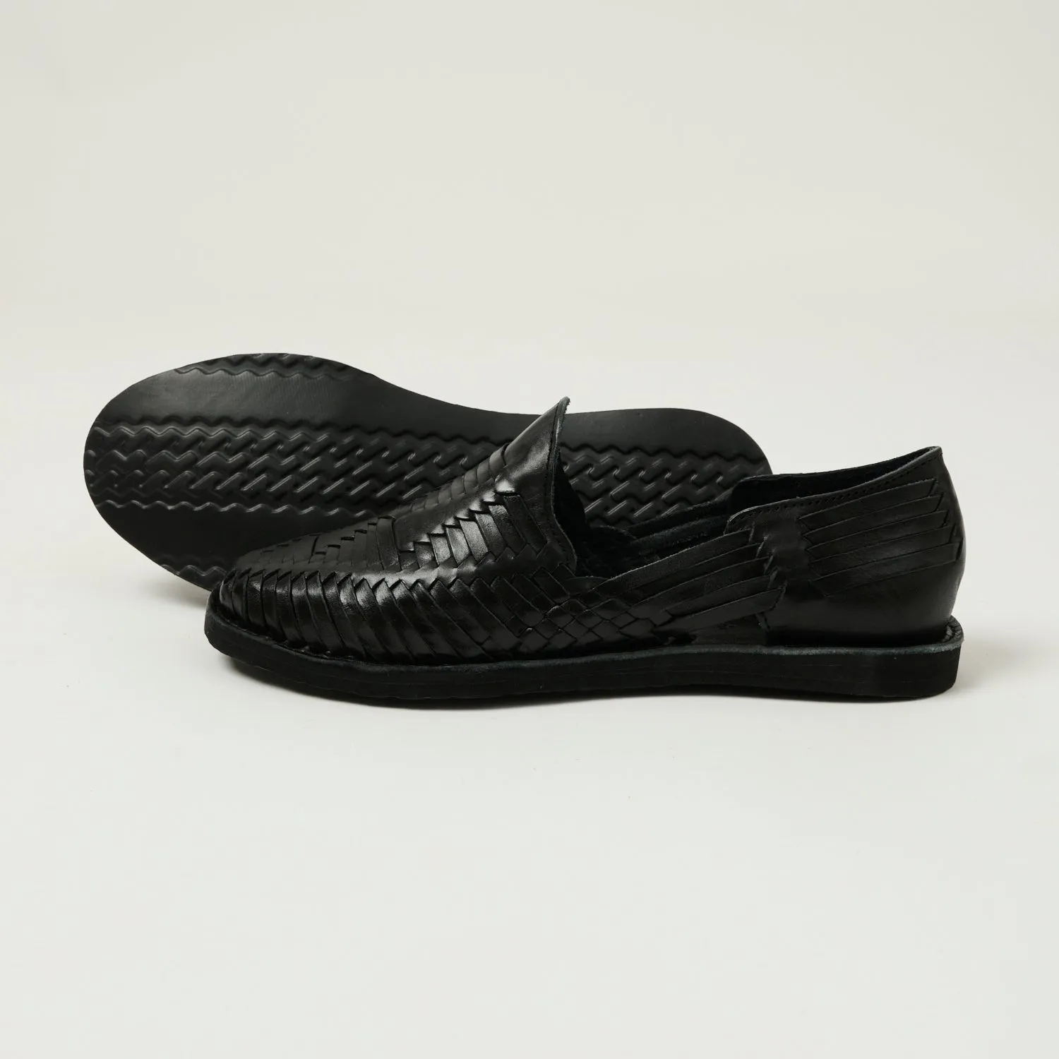 Chamula Cancun Woven Huarache Shoe - Black sold by Son of a Stag product image thumbnail 2