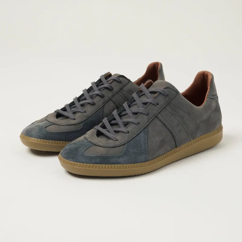 Reproduction of Found 1980s German Army Trainer - Dark Grey Nubuck sold by Son of a Stag