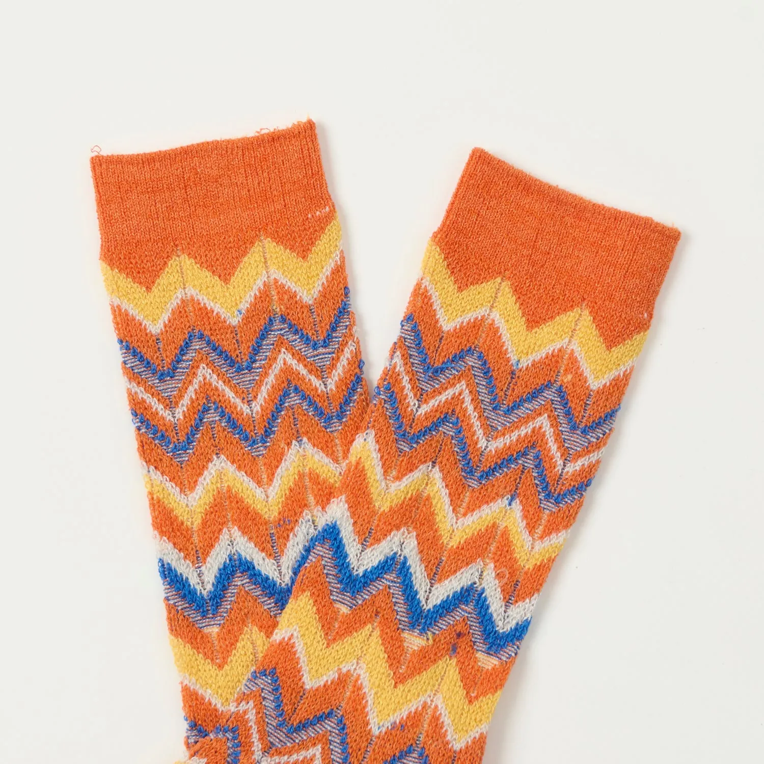 Anonymous Ism Modern Herringbone Crew Sock - Orange sold by Son of a Stag product image thumbnail 2